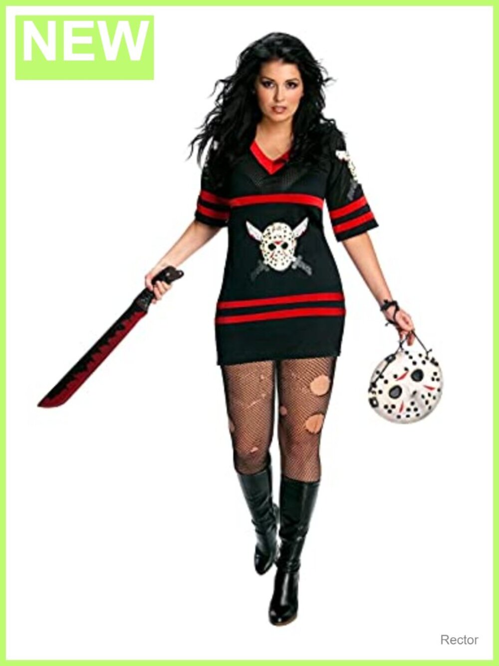Sexy Miss Voorhees Plus Costume Dress Mask Bag
